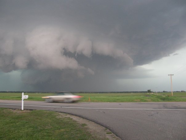 Rain-wrapped tornado going through Kearney, Nebraska (Photo: DY, 2008)