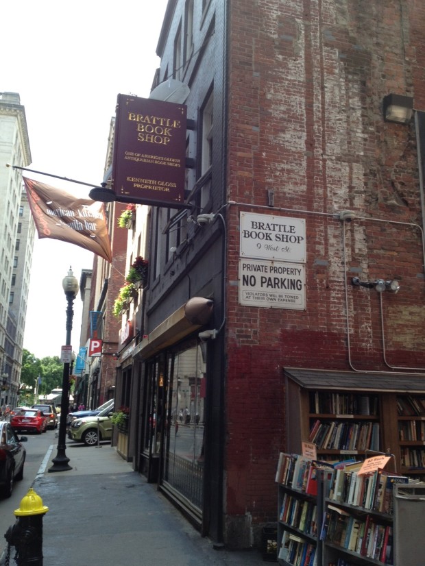 Brattle Book Shop, Boston, exterior (Photo: DY, 2014)