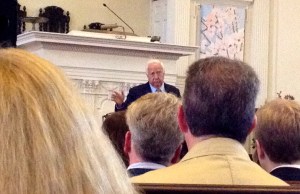 Not a great photo, but a wonderful book talk