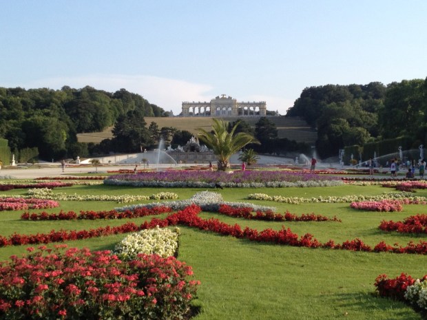 The gardens of Schoenbrunn Palace